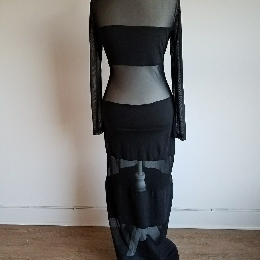 Blaquemarket Mesh Maxi Dress - Picture 3 of 4